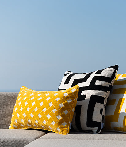 Designer outdoor scatter cushions
