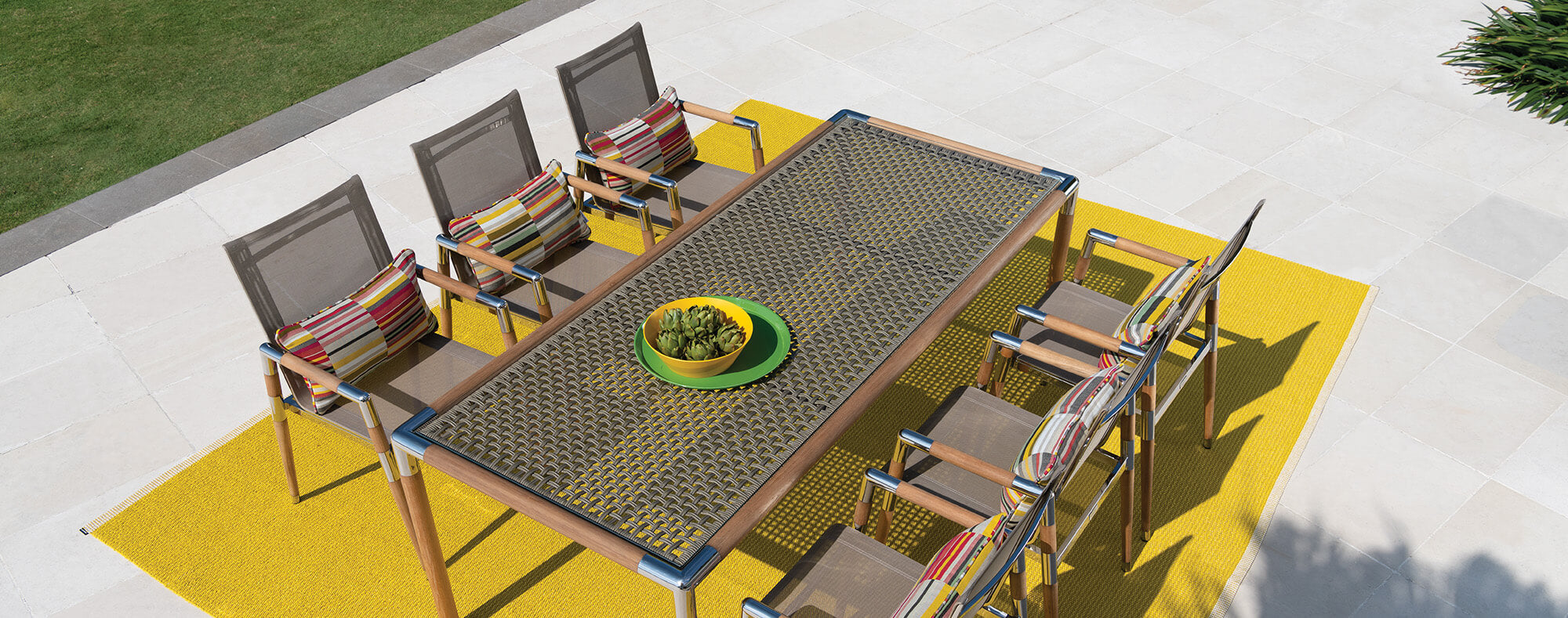Marina designer outdoor table