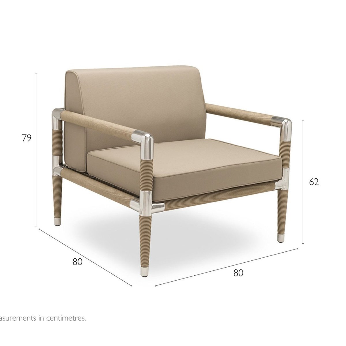Marina Armchair - Blue Rope