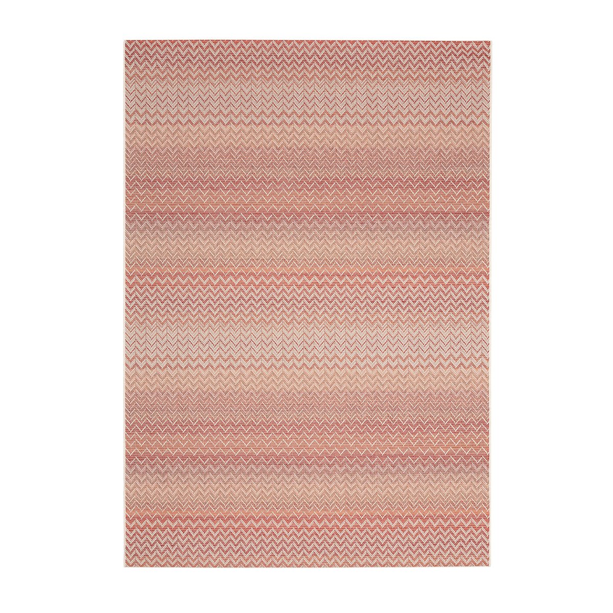 Serpentine Red Outdoor Rectangular Rug