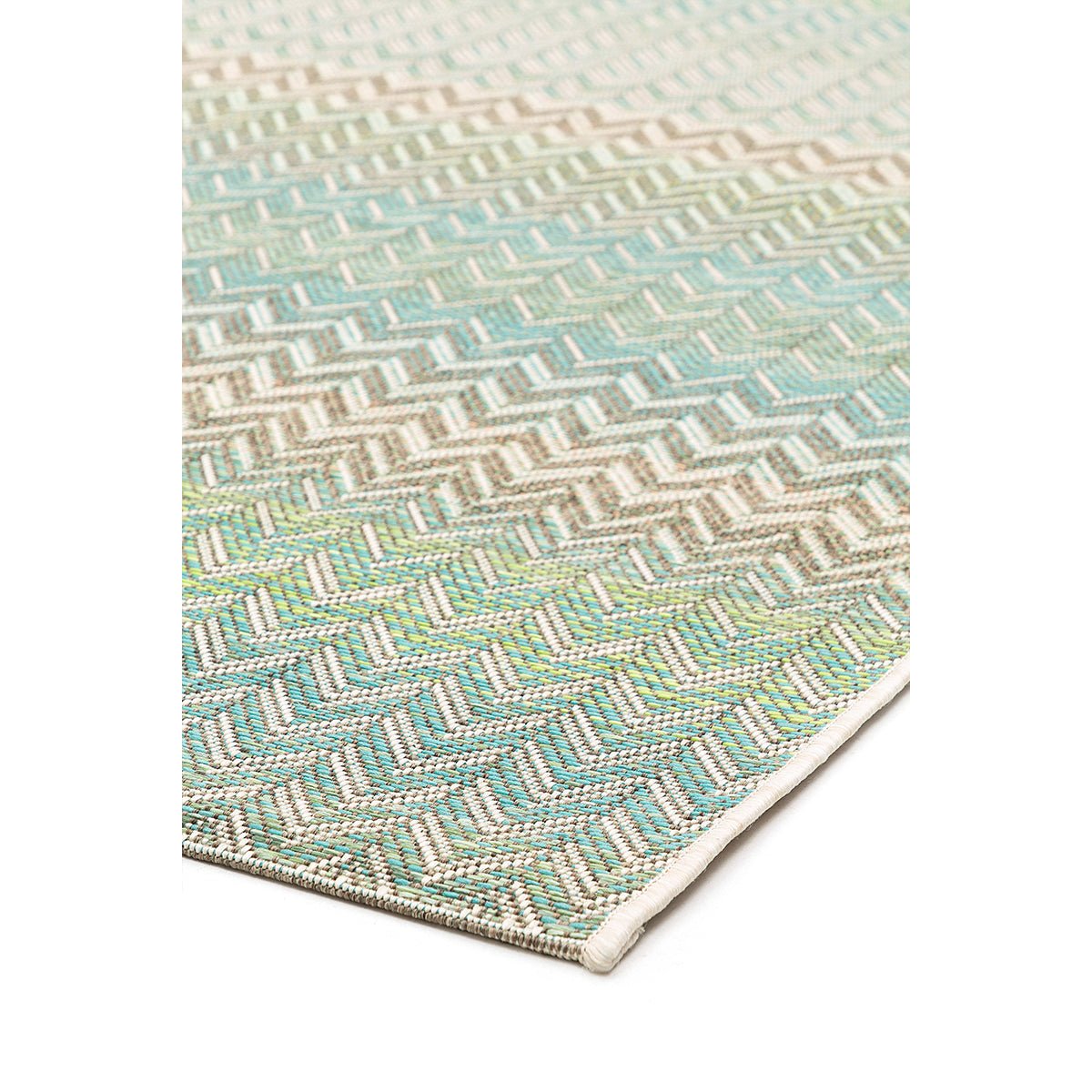 Serpentine Lime Outdoor Rectangular Rug