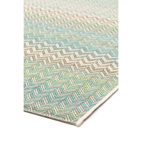 Ziggy Lime Outdoor Rectangular Rug