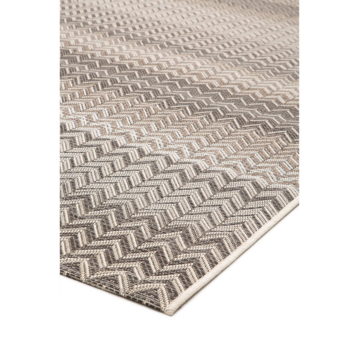 Serpentine Anthracite Outdoor Rectangular Rug