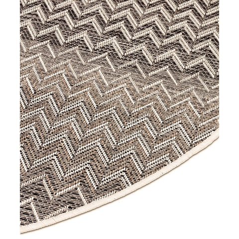 Ziggy Anthracite Outdoor Round Rug