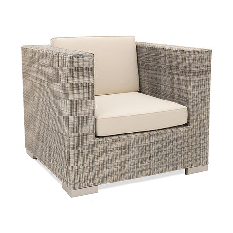 Cuba lounge chair in light weave