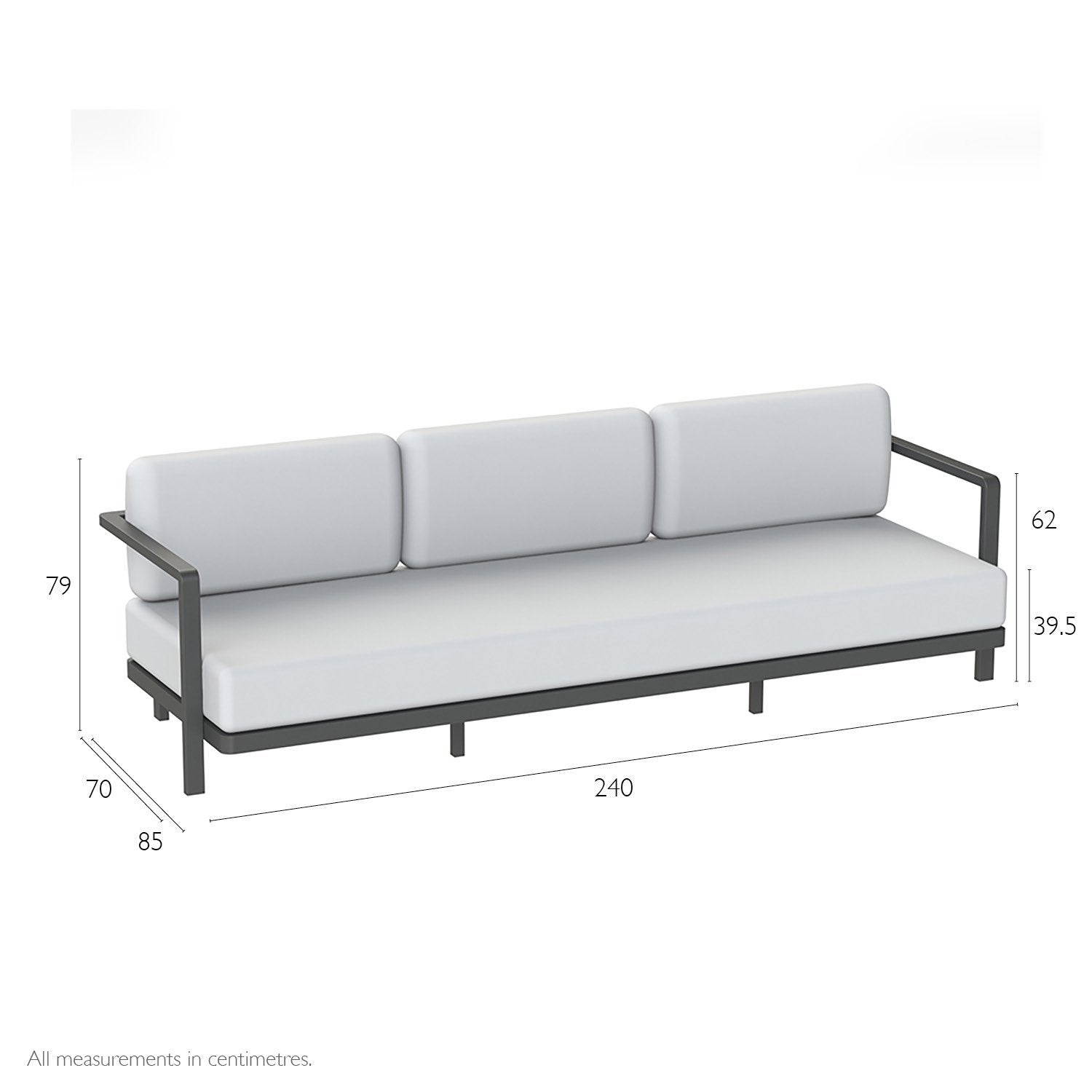 Alura Lounge 3 Seat Sofa