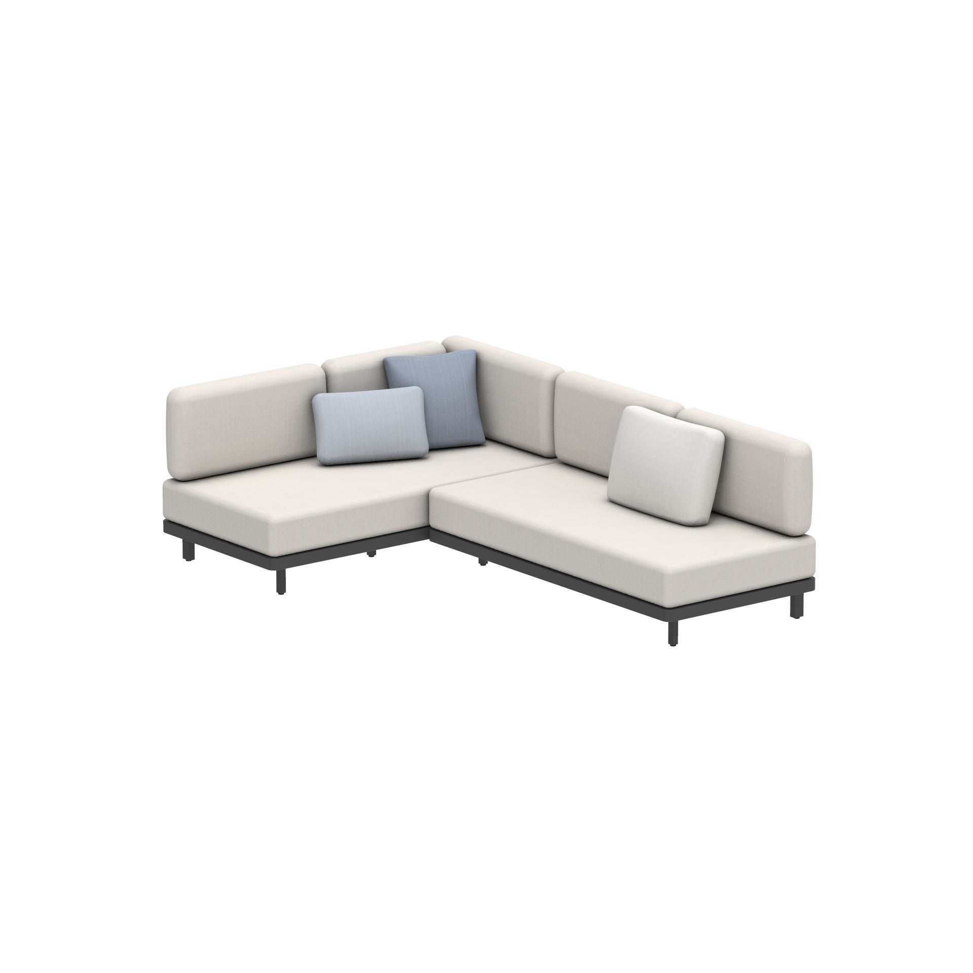 Alura Lounge Sofa Set One A in anthracite