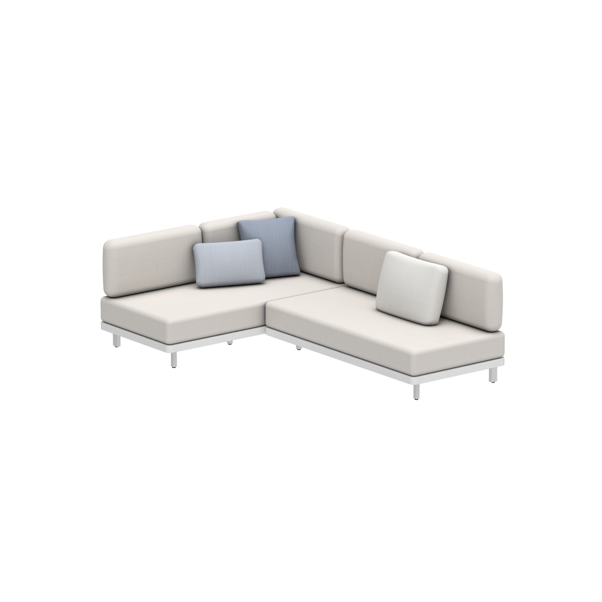 Alura Lounge Sofa Set One A in white