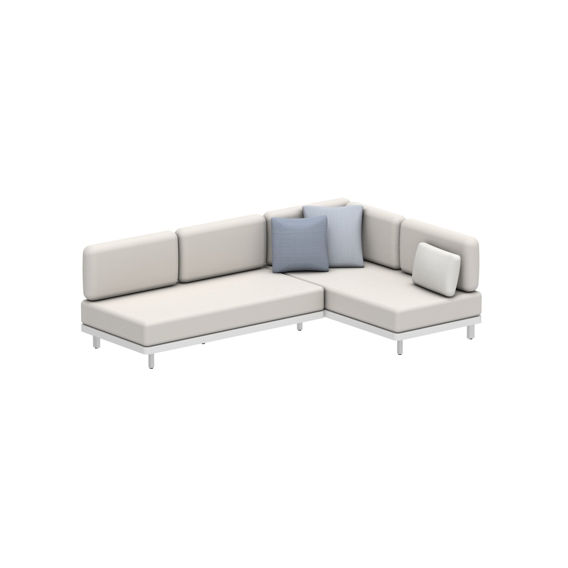Alura Lounge Sofa Set One B in white