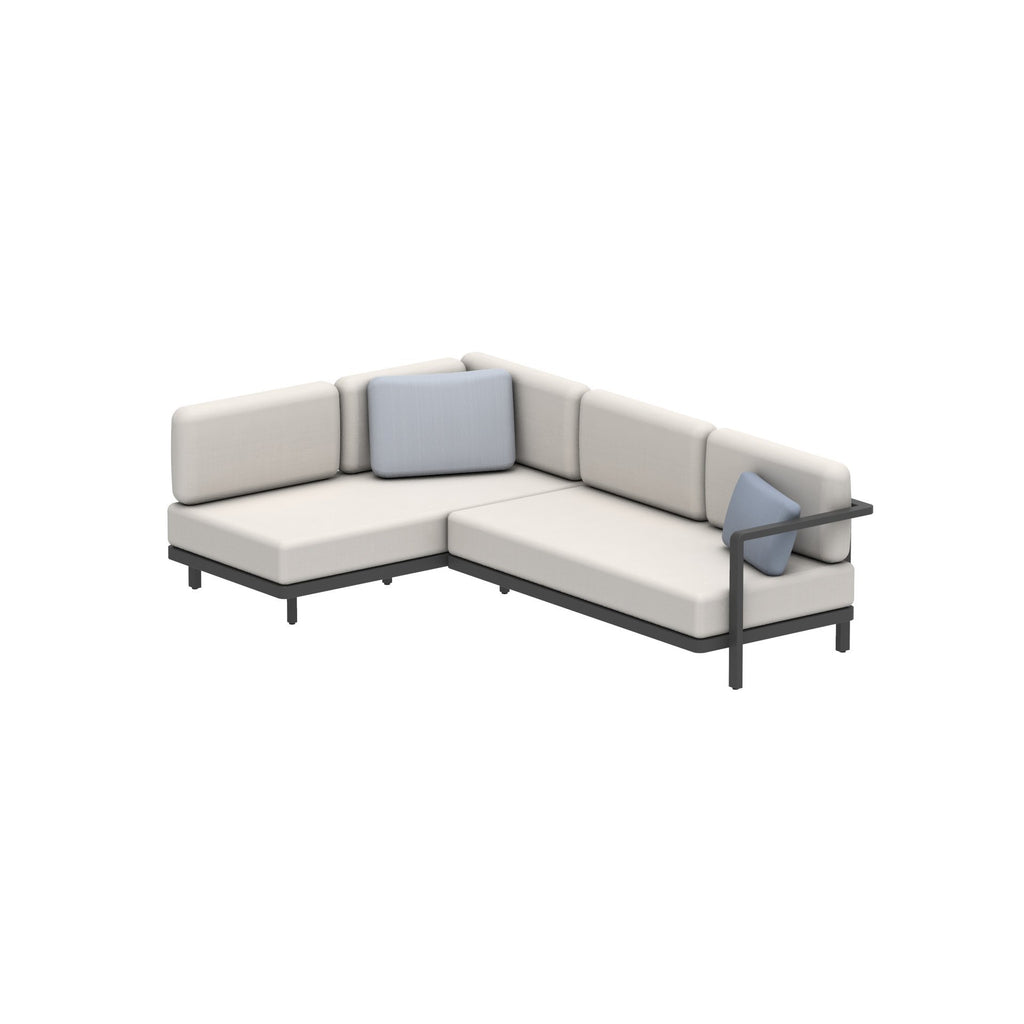 Alura Lounge Sofa Set Two in Anthracite
