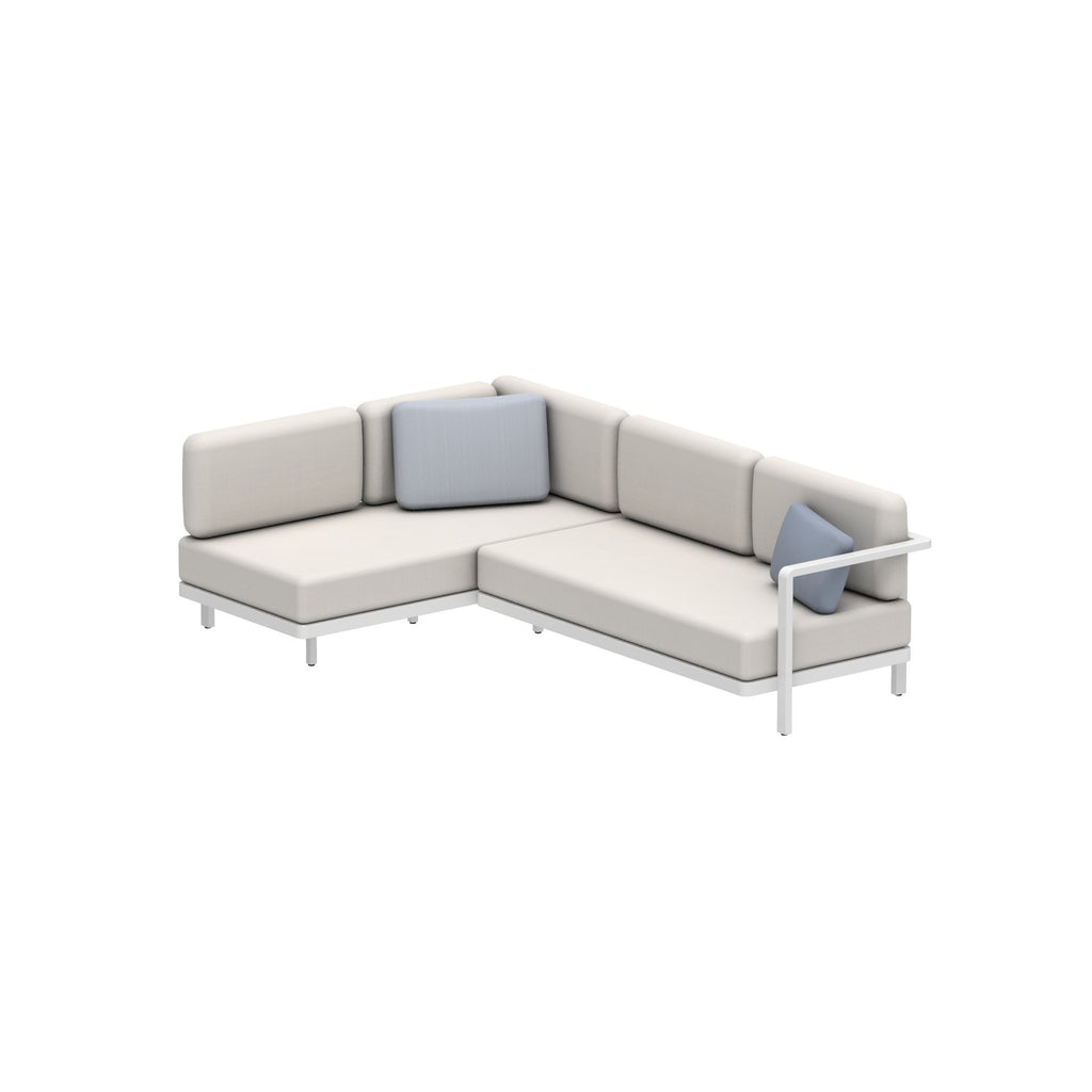 Alura Lounge Sofa Set Two in White
