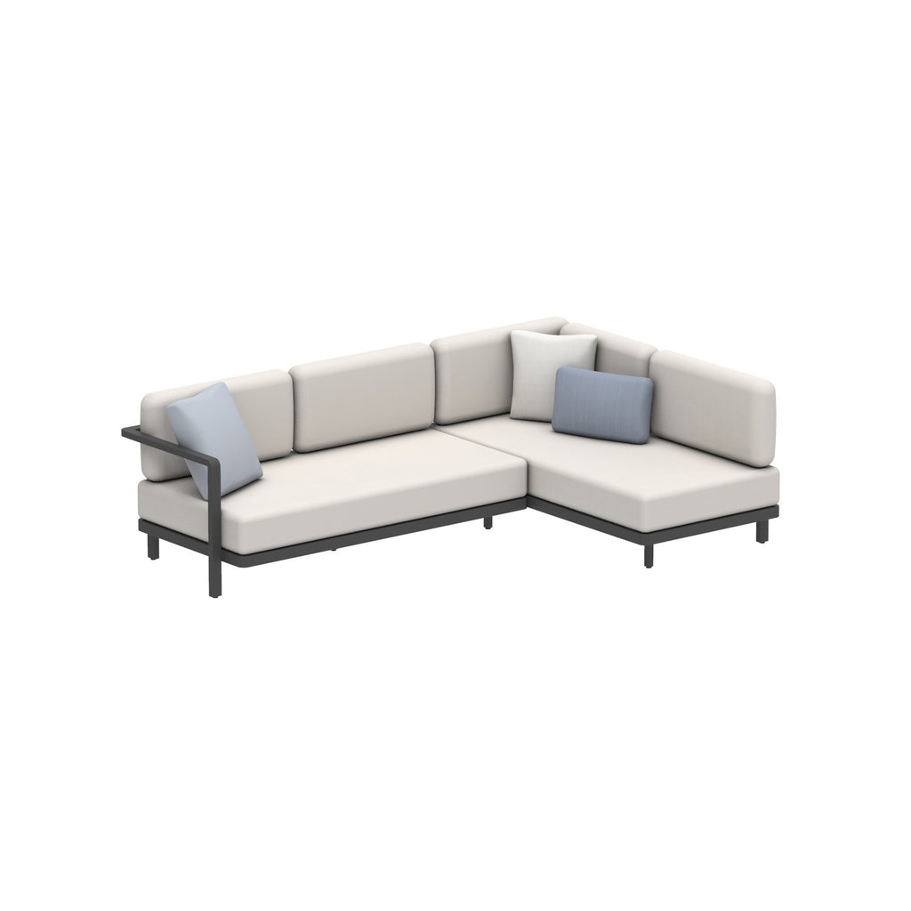 Alura Lounge Sofa Set Two in Anthracite