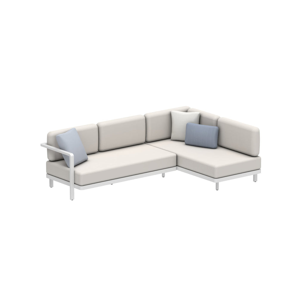 Alura Lounge Sofa Set Two in White