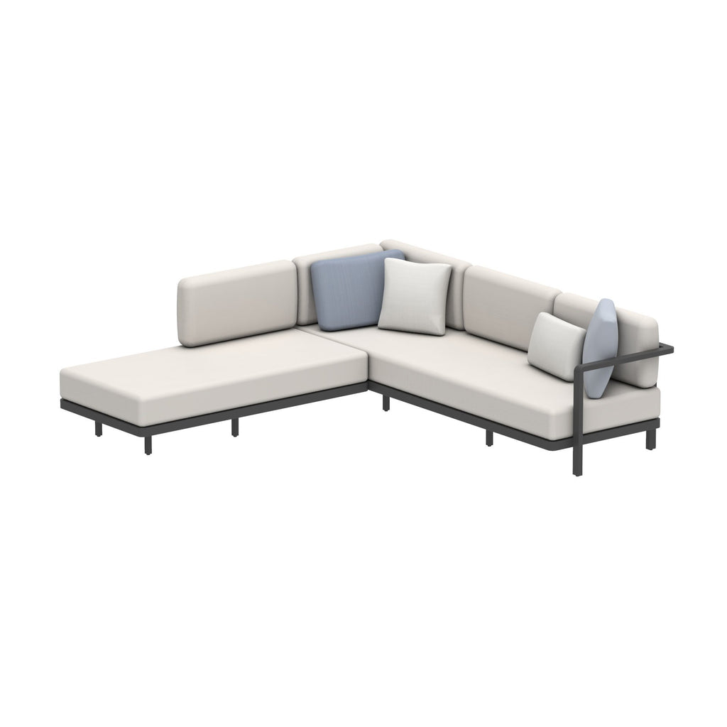Alura Lounge Sofa Set Six B in anthracite