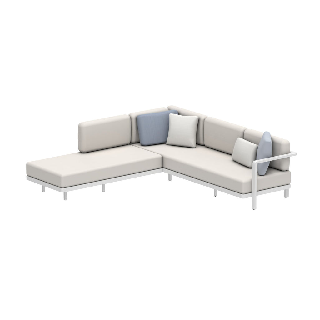 Alura Lounge Sofa Set Six B in white
