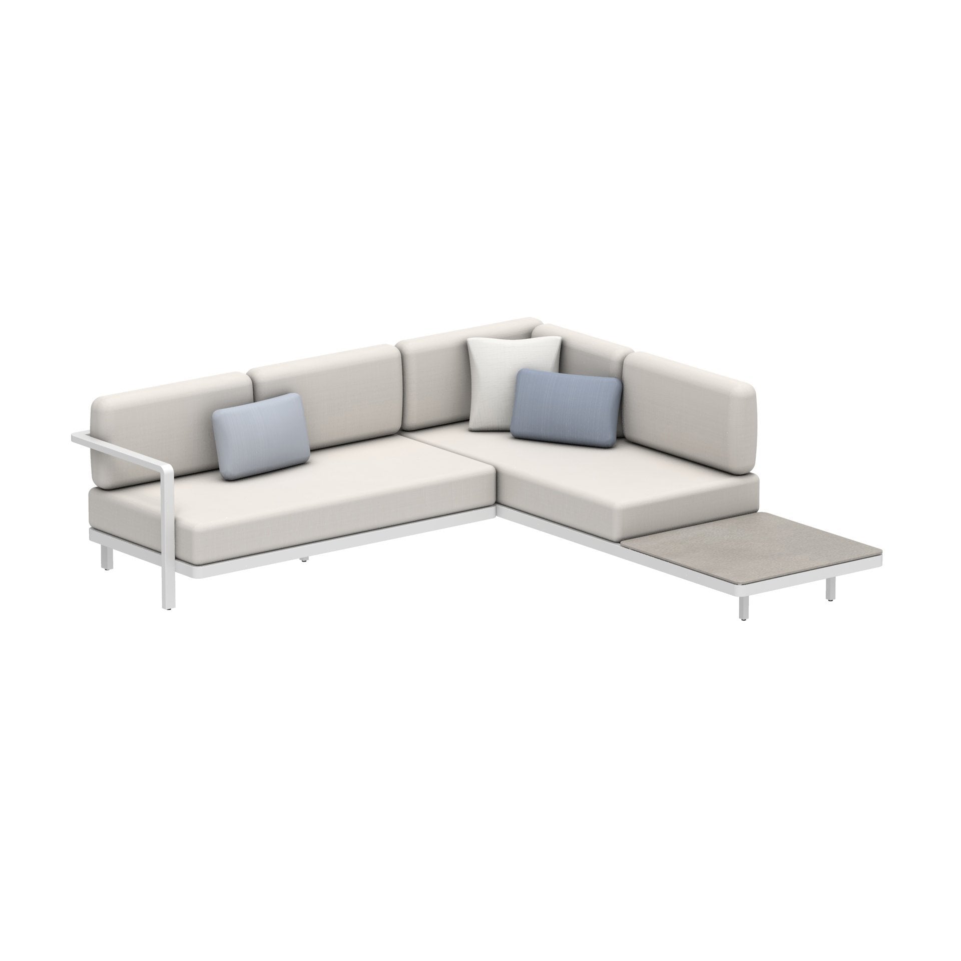 Alura Lounge Sofa Set Six C in white