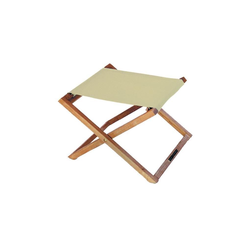 Beacher foldable footstool with light fabric