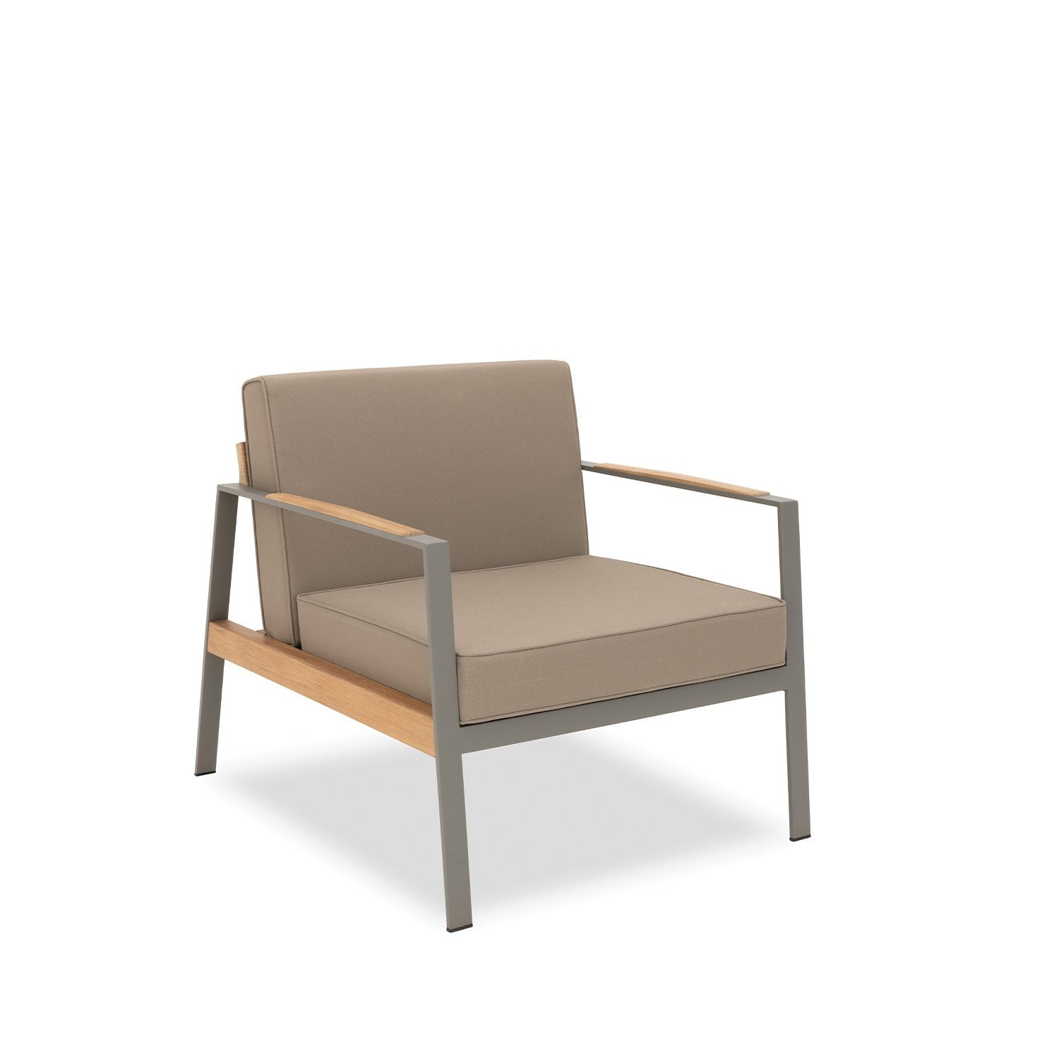 California Armchair with taupe cushions