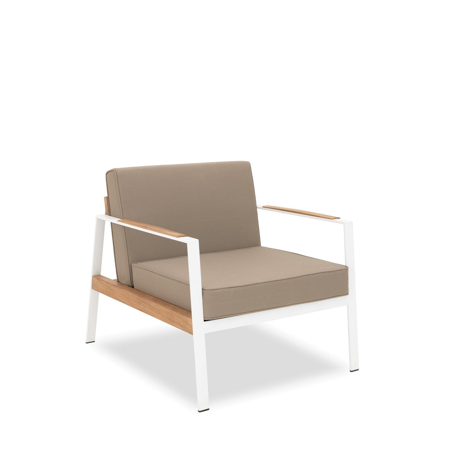 California Armchair in white