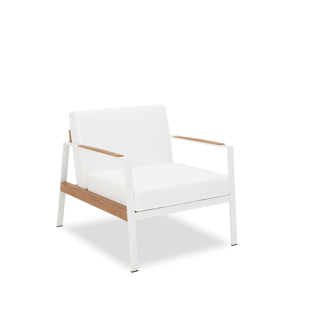 California Armchair in white