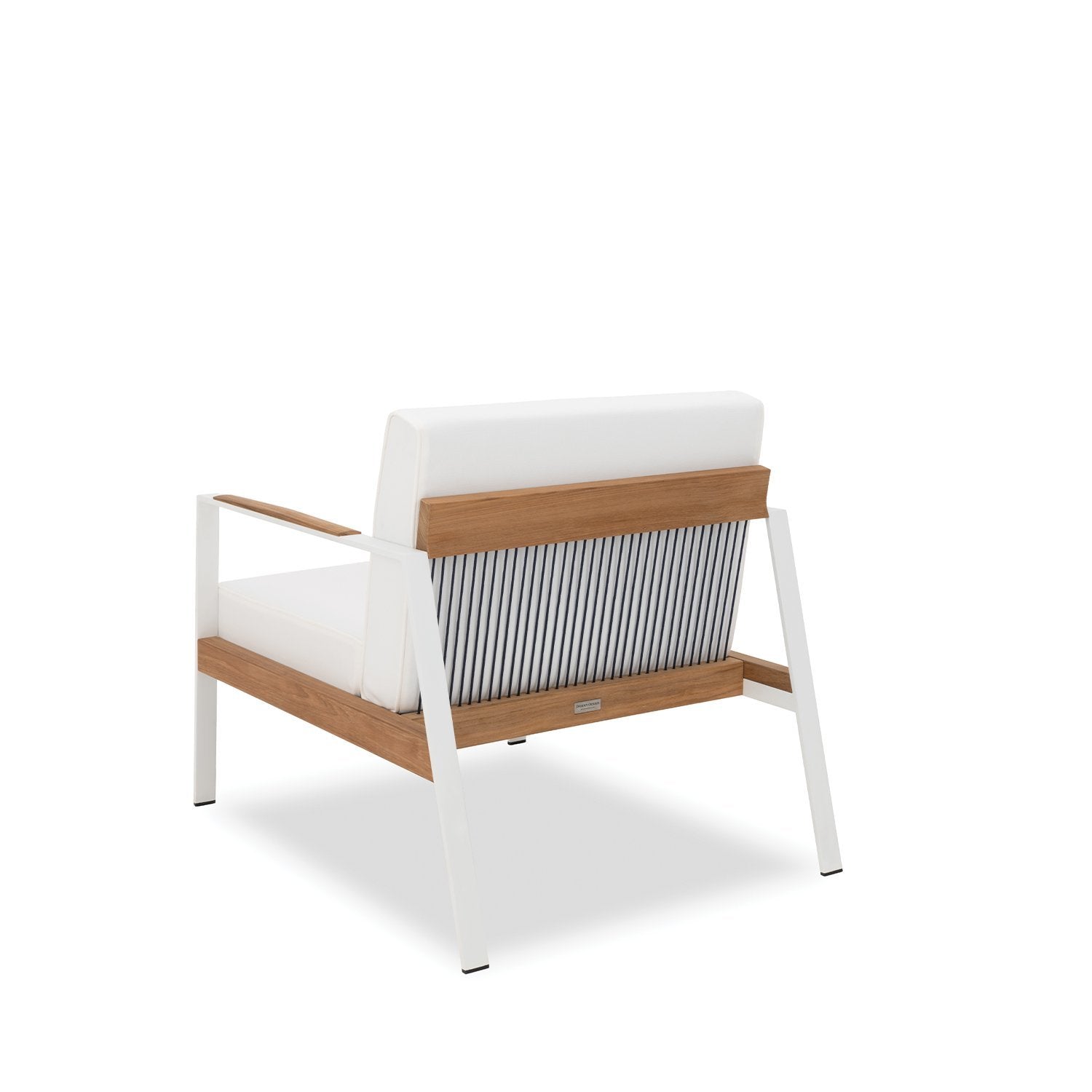 California Armchair in white from back