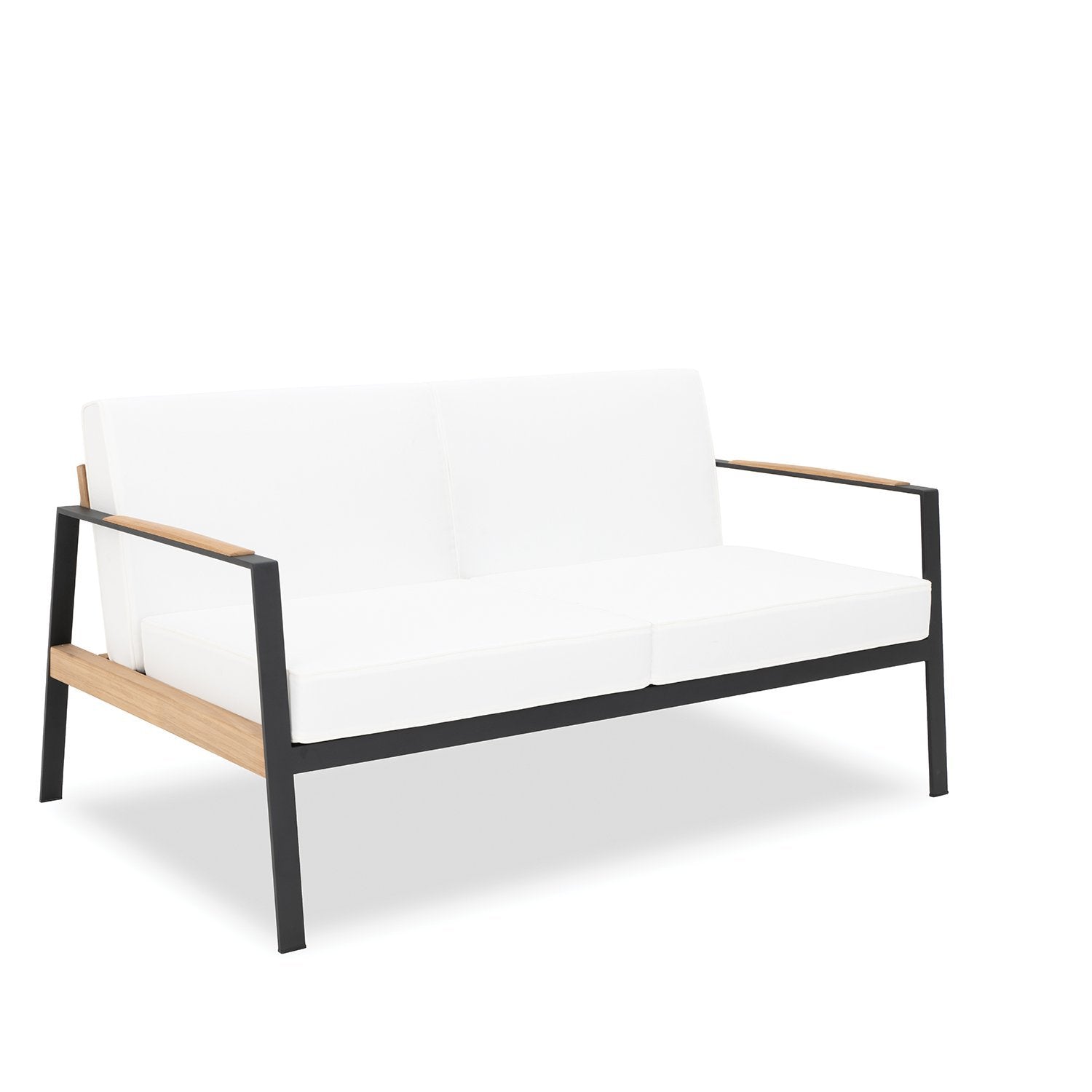 California 2 seat sofa with White cushions