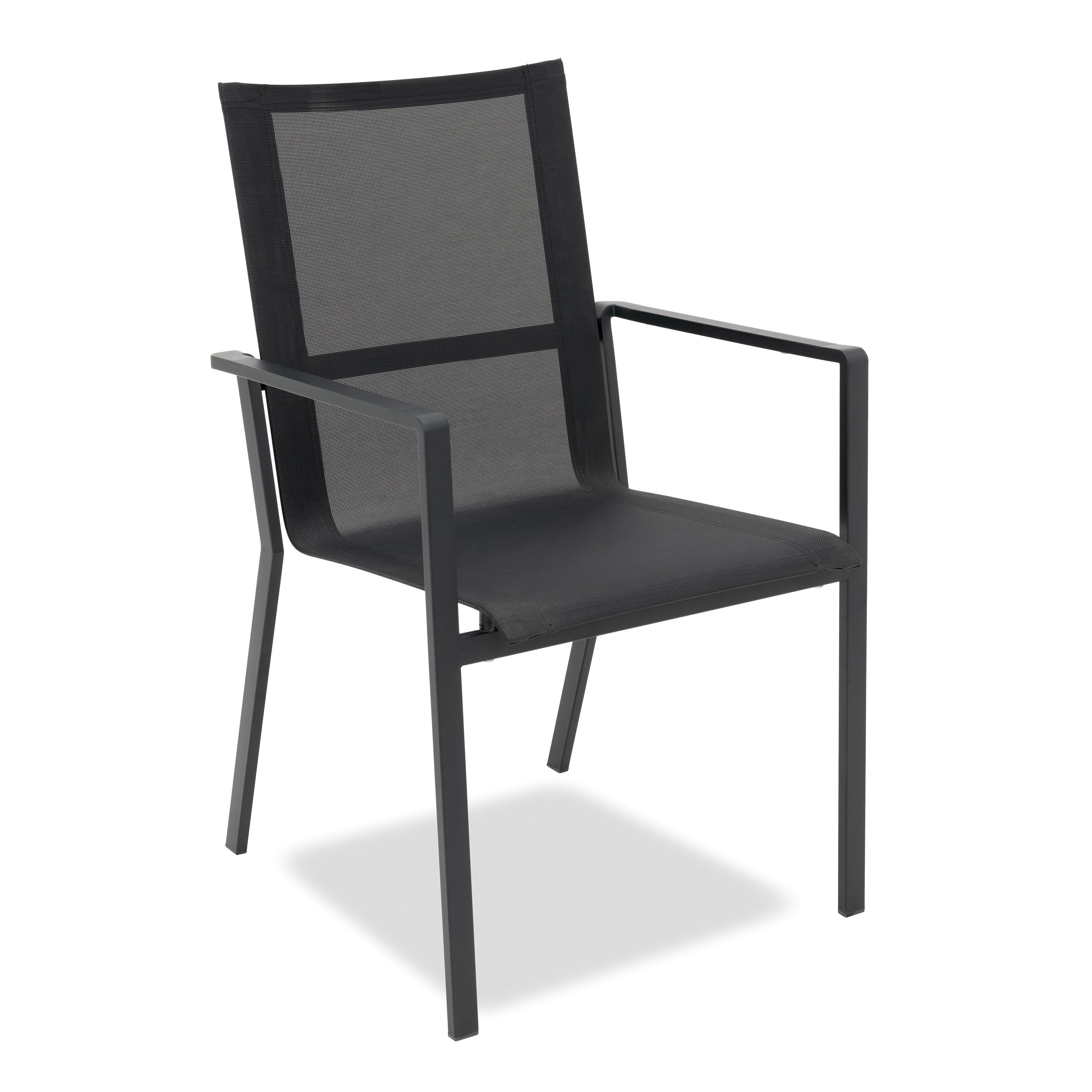 Lucerne Powder-Coated Carver Chair