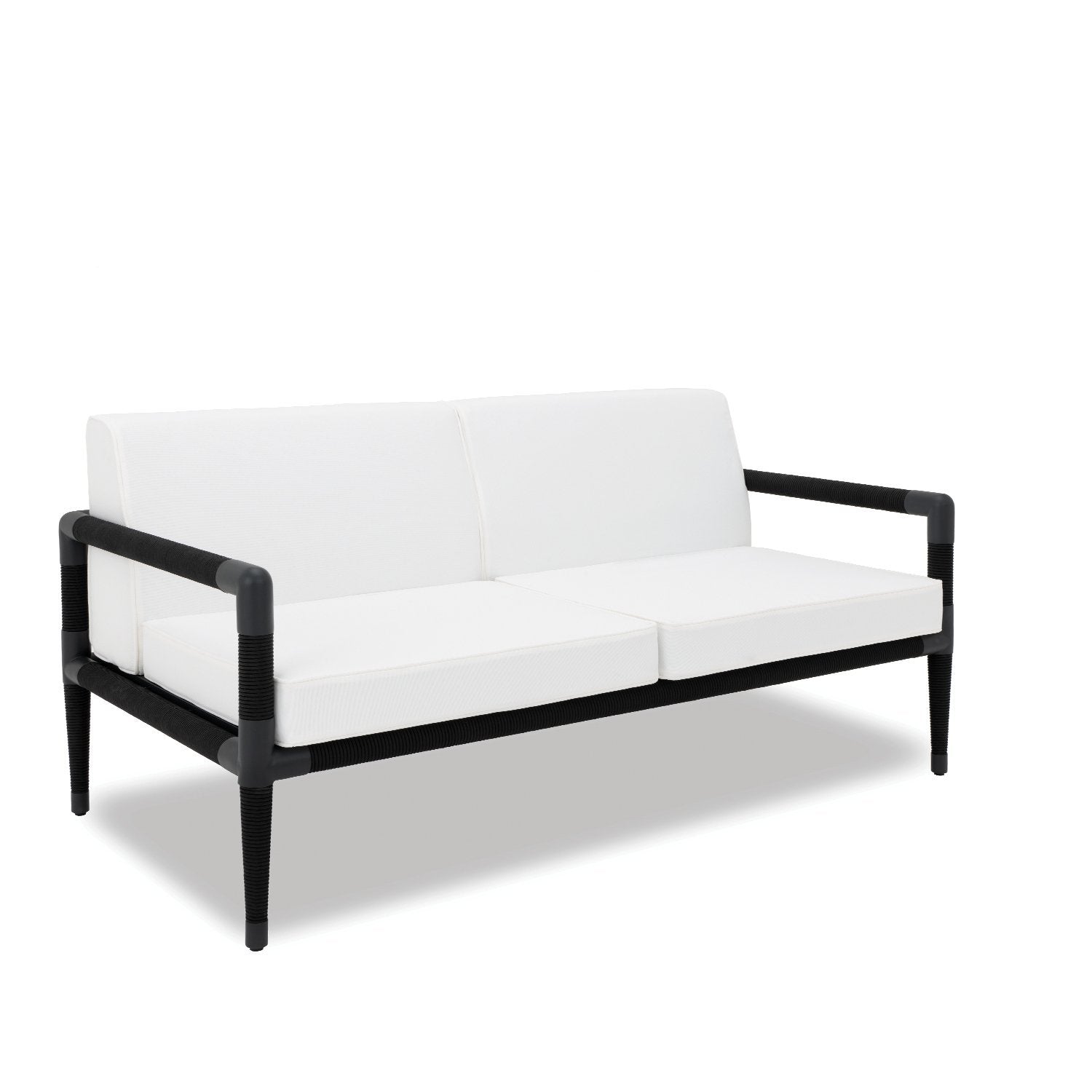 Marina 2 Seat Sofa - Black Rope