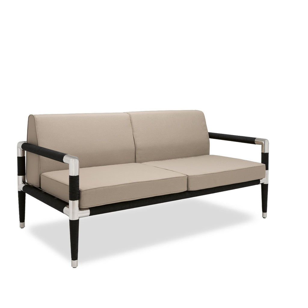 Marina 2 Seat Sofa - Black Rope