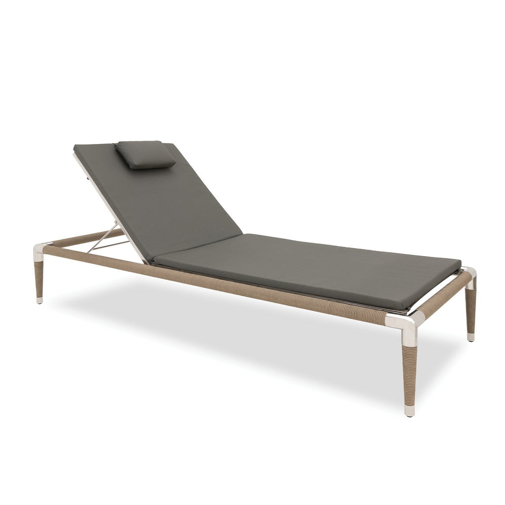 Marina sun lounger cushion in Slate