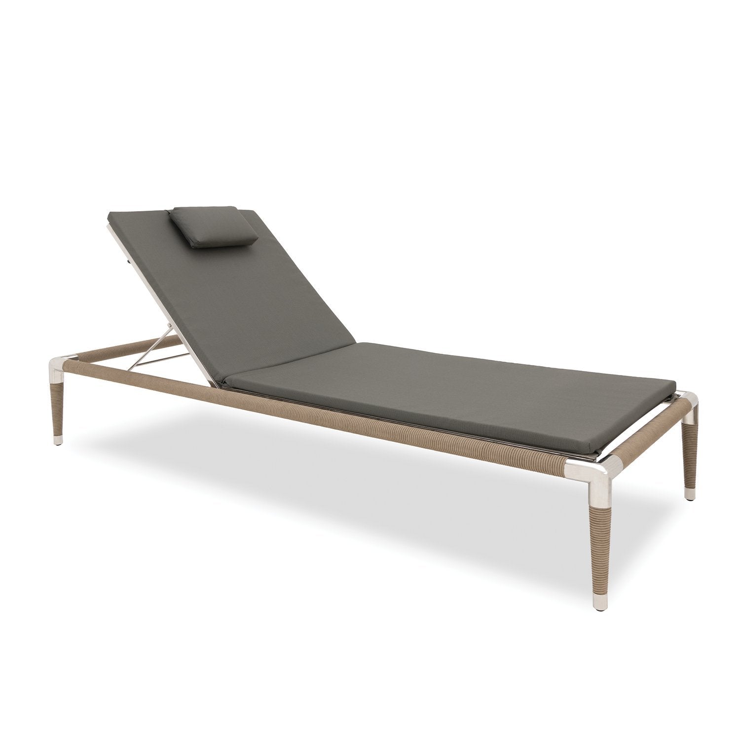 Marina sun lounger cushion in Slate