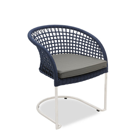 Marina Curve Chair - Blue Rope