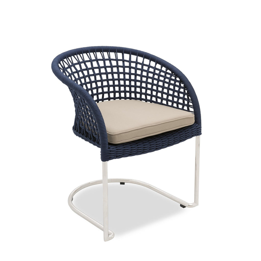 Marina Curve Chair - Blue Rope