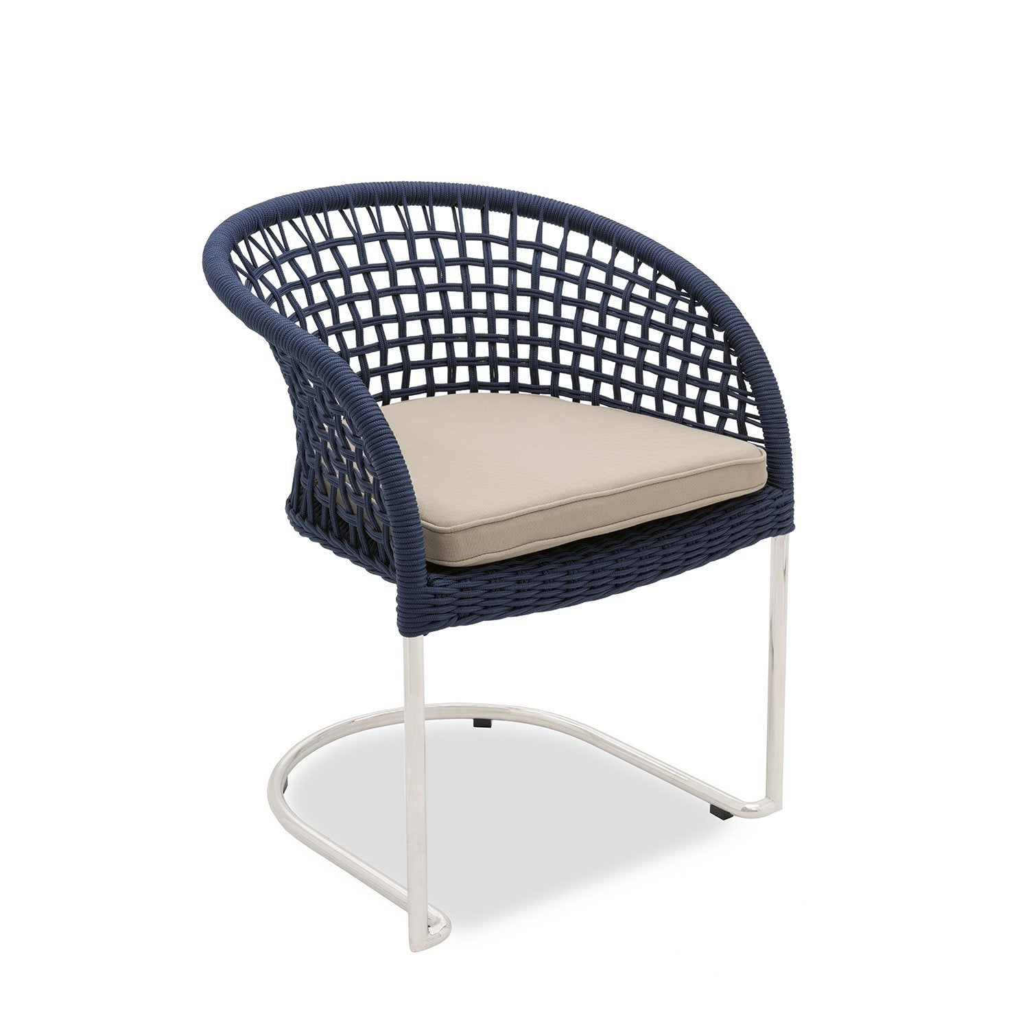 Marina Curve Chair - Blue Rope