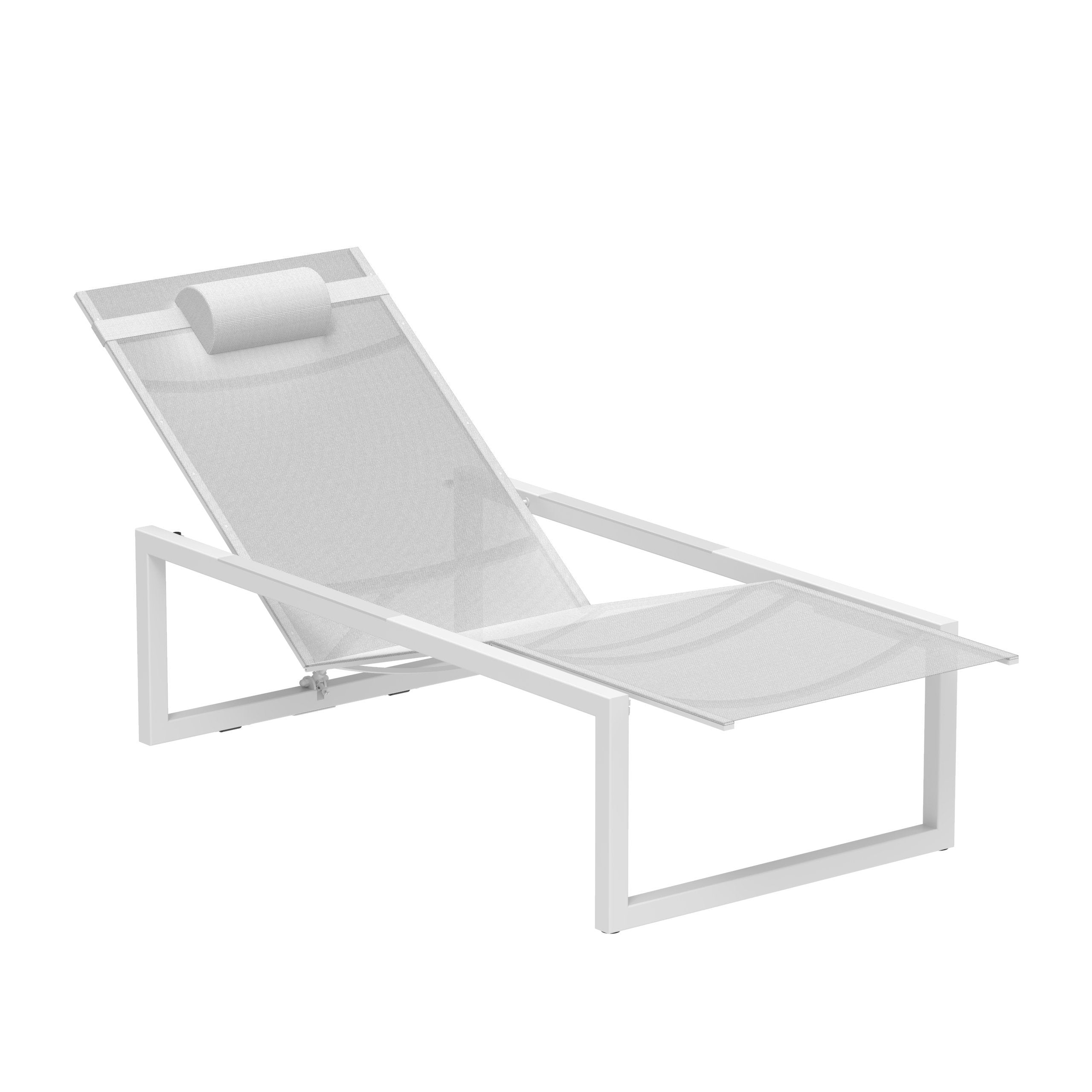Ninix 195 Powder-Coated Sun Lounger