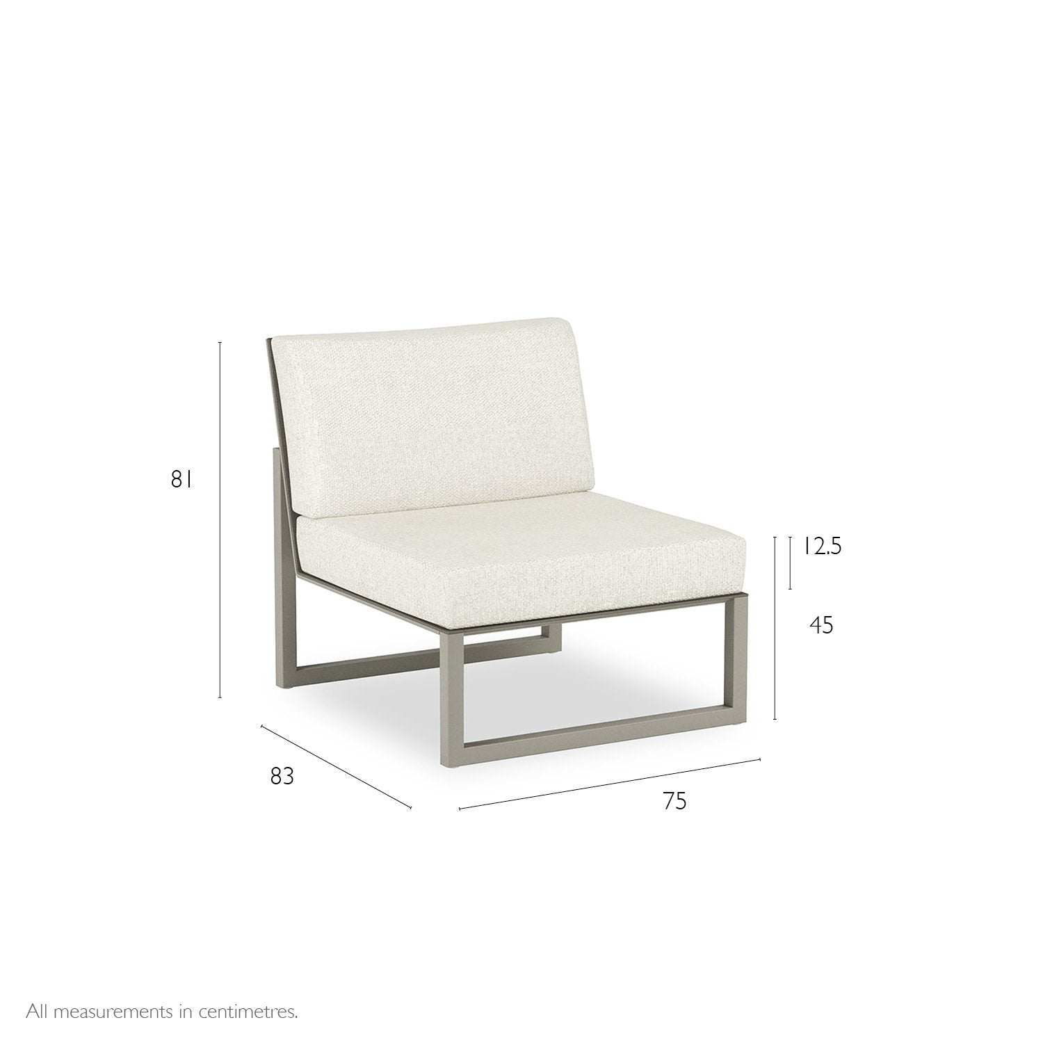 Ninix Lounge Centre Sofa Dimensions