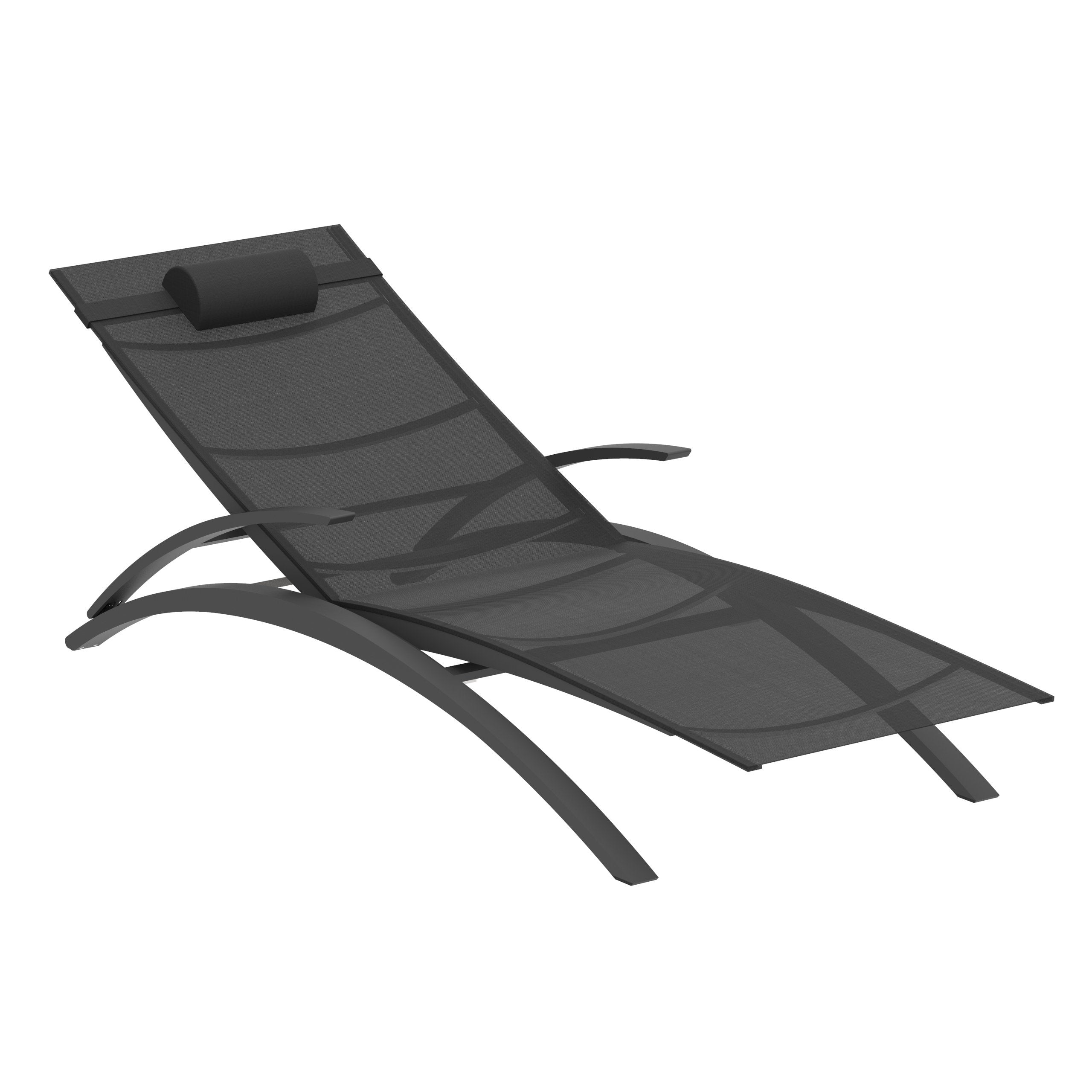 O-Zon 195 Powder-coated Lounger
