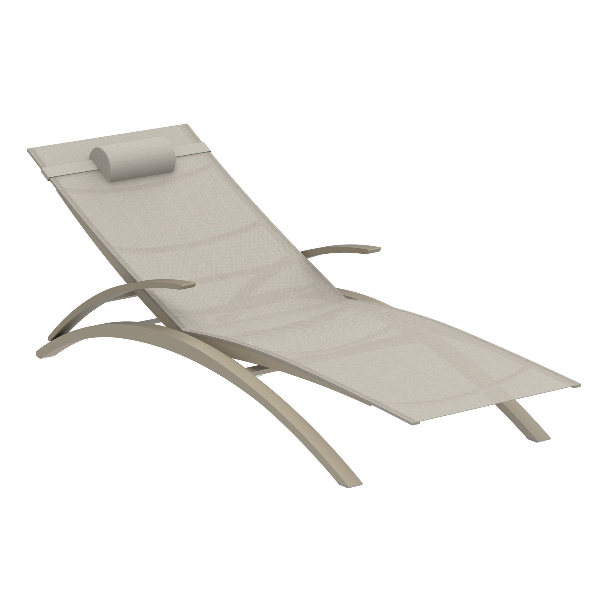 O-Zon 195 Powder-coated Lounger