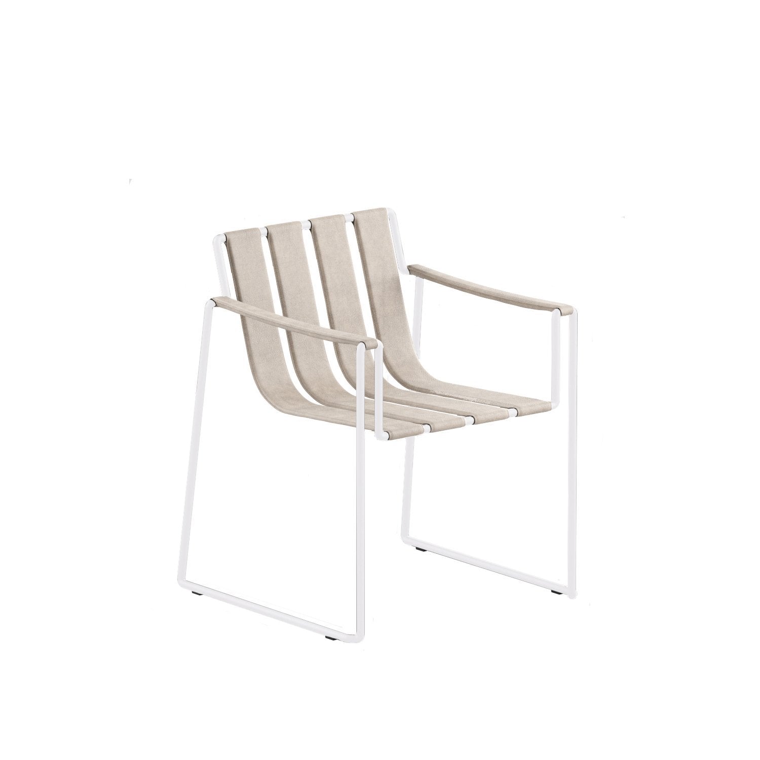 Strappy 55 chair with white frame