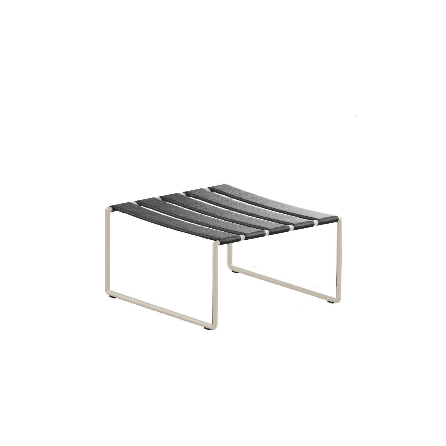 Strappy footrest in black