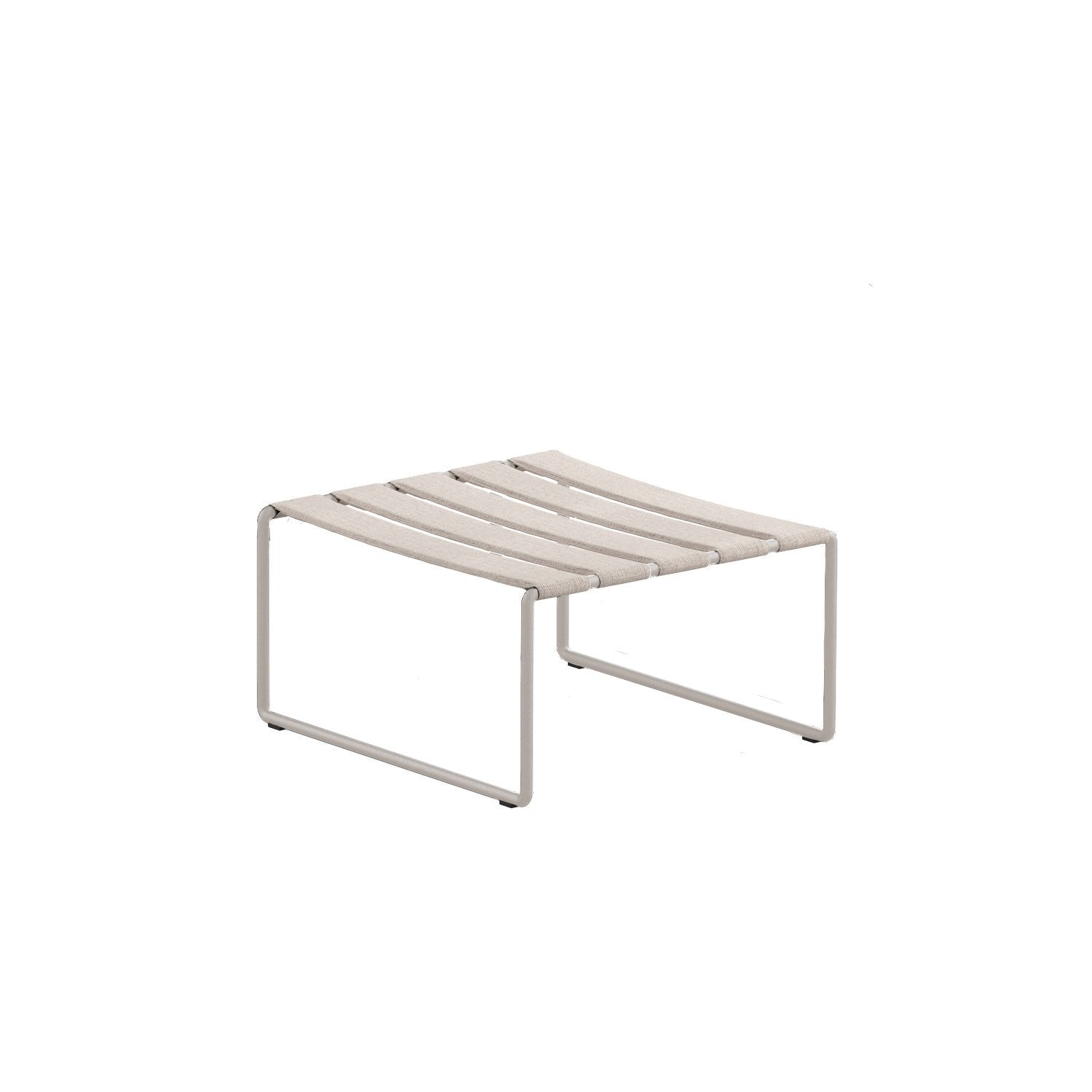 Strappy footrest with mushroom frame