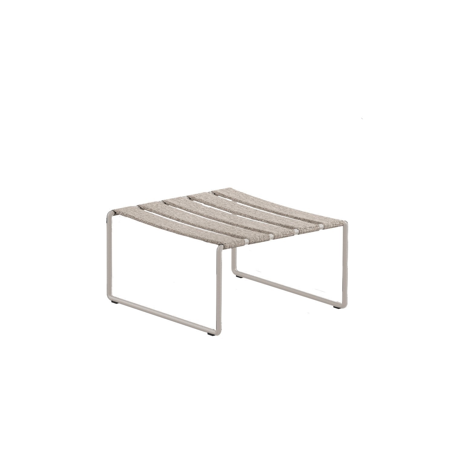 Strappy footrest with mushroom frame