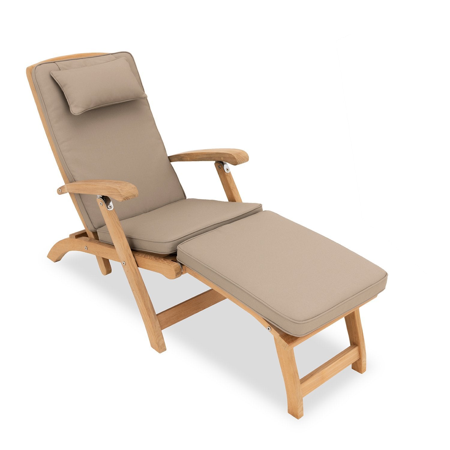 Steamer chair cushion