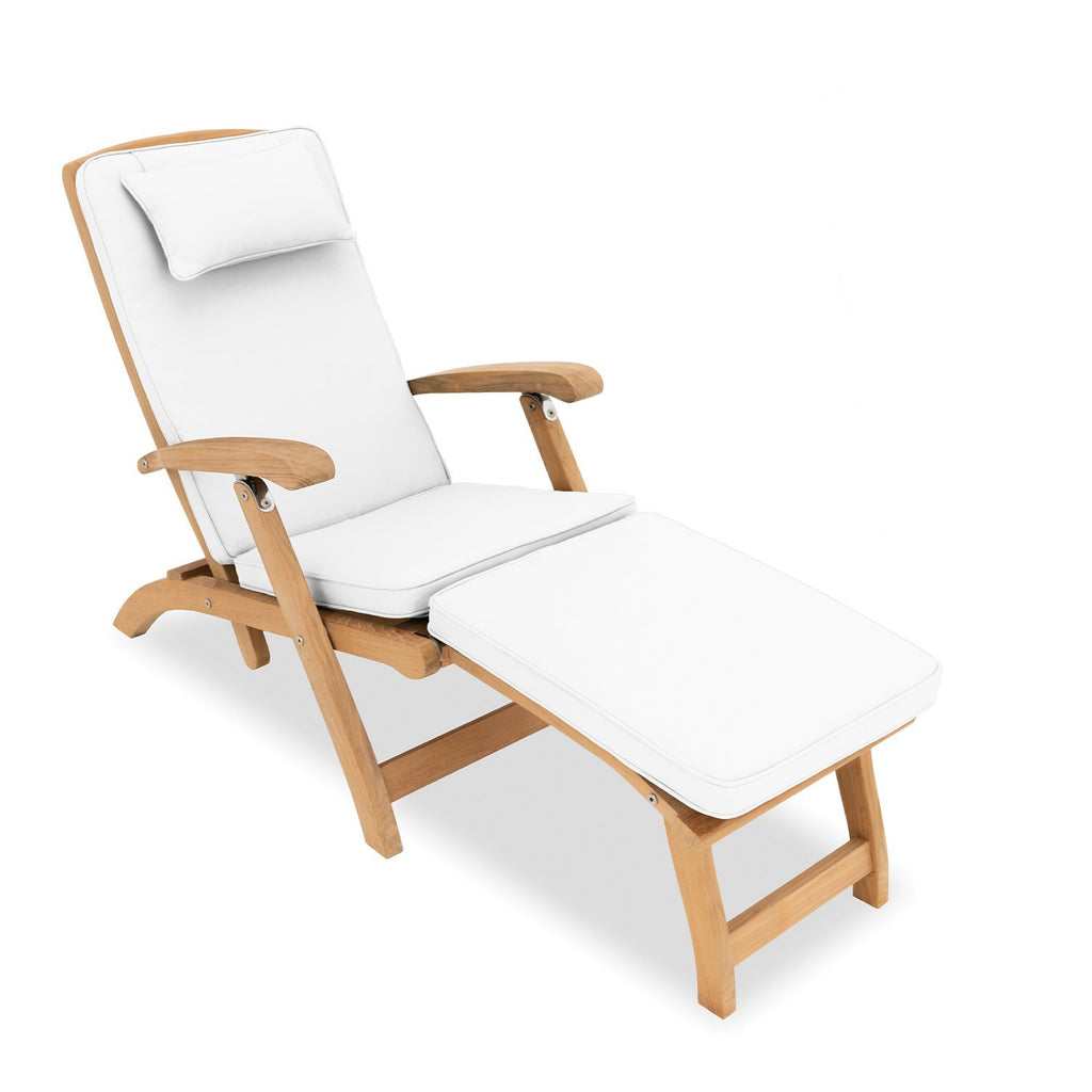 Steamer cushion in white