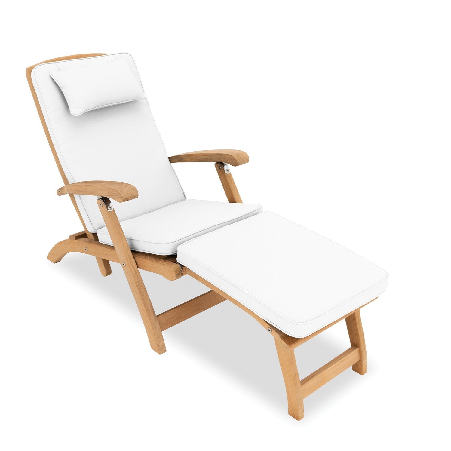 Steamer cushion in white