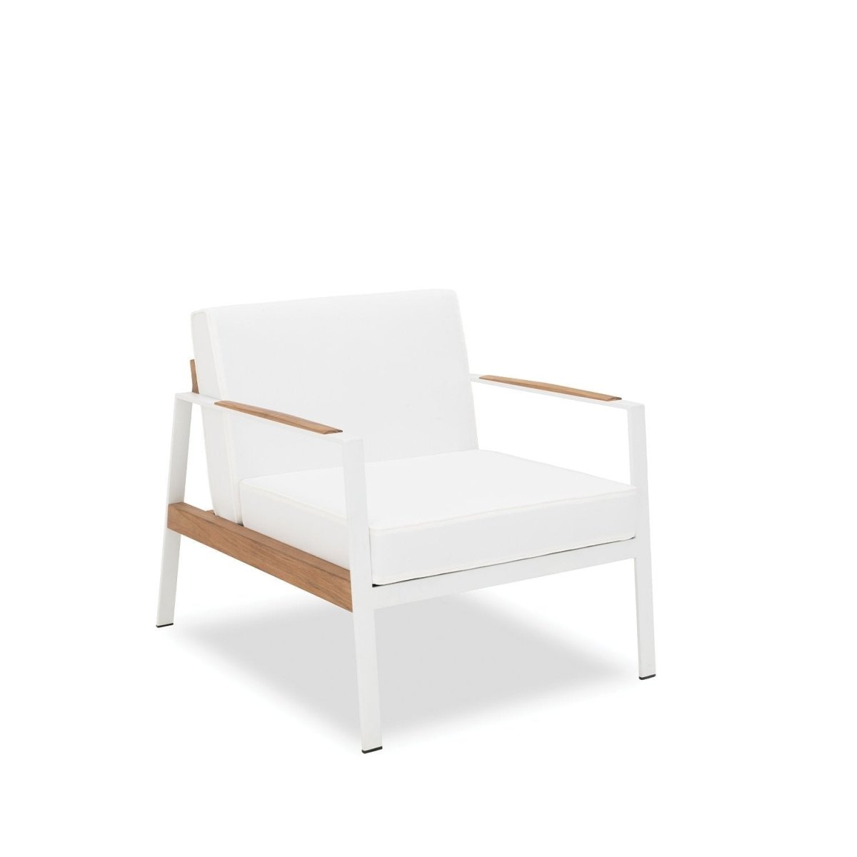 California Armchair in white