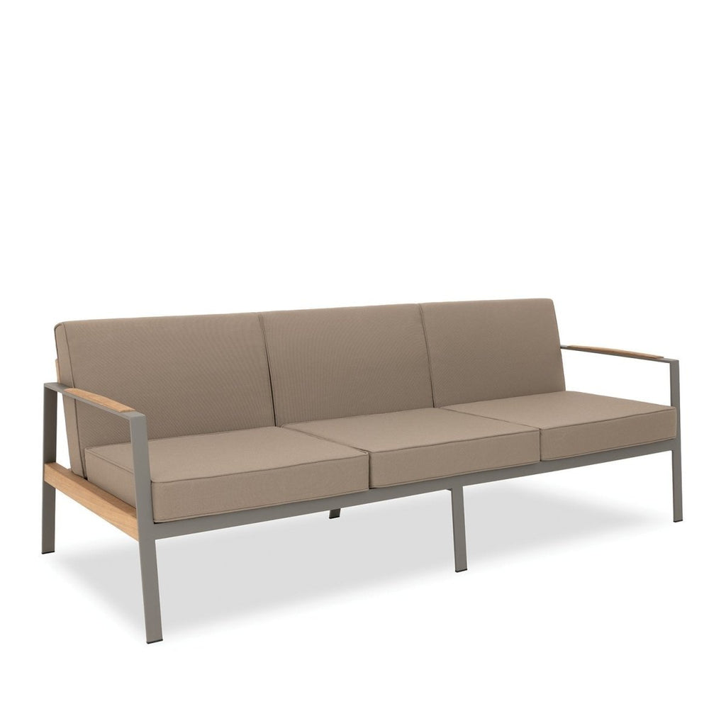 California Three Seat Sofa - Smoke Frame