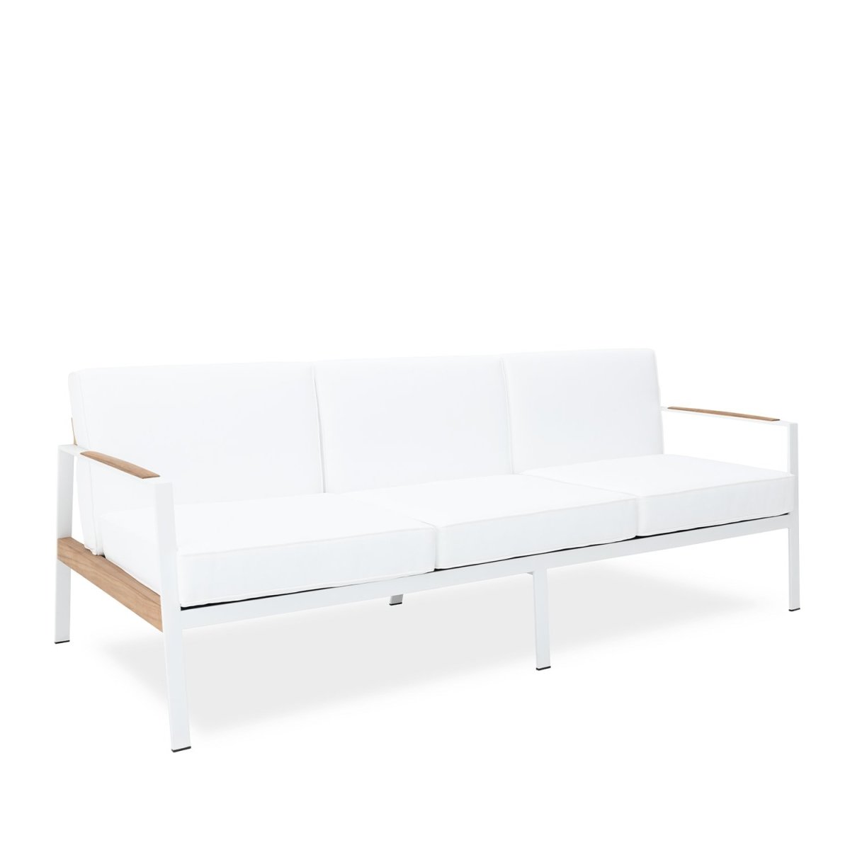 California Three Seat Sofa - White Frame