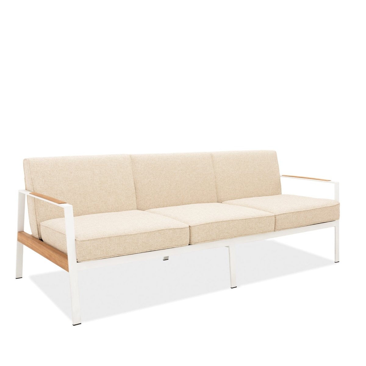 California Three Seat Sofa - White Frame