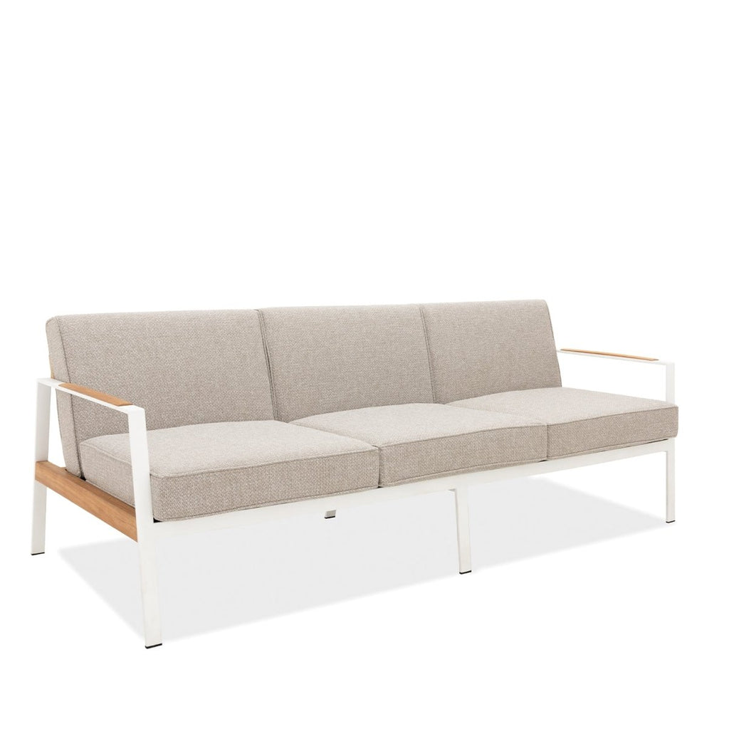 California Three Seat Sofa - White Frame